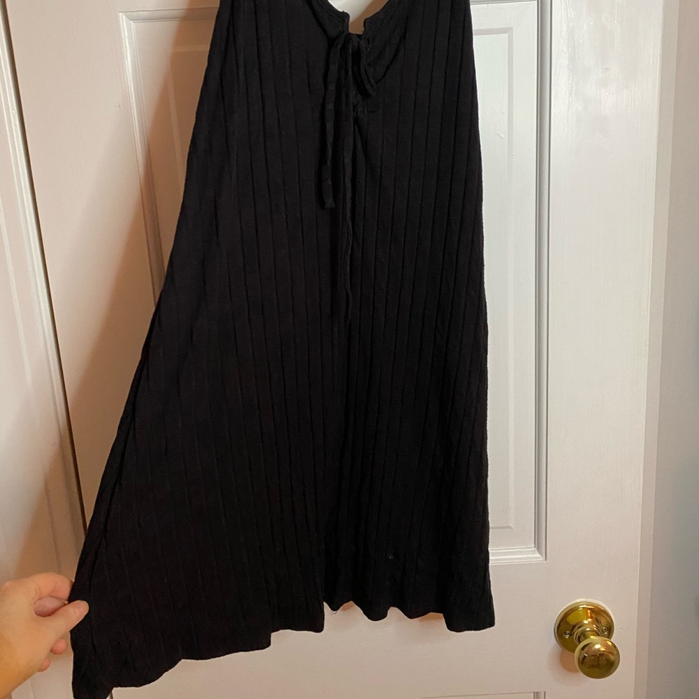 black spaghetti strap dress